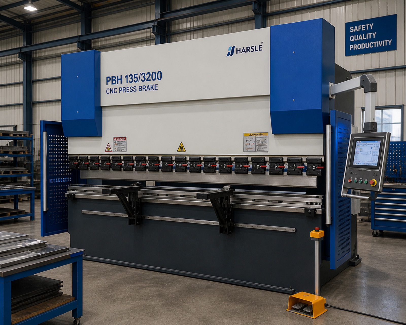 CNC press brake at AGRIGATTE factory