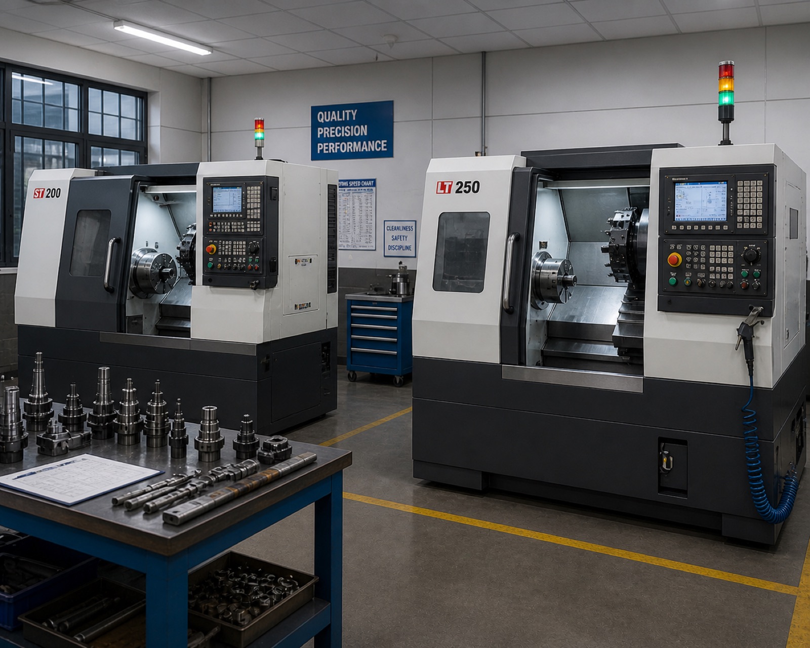 CNC turning centre at AGRIGATTE factory