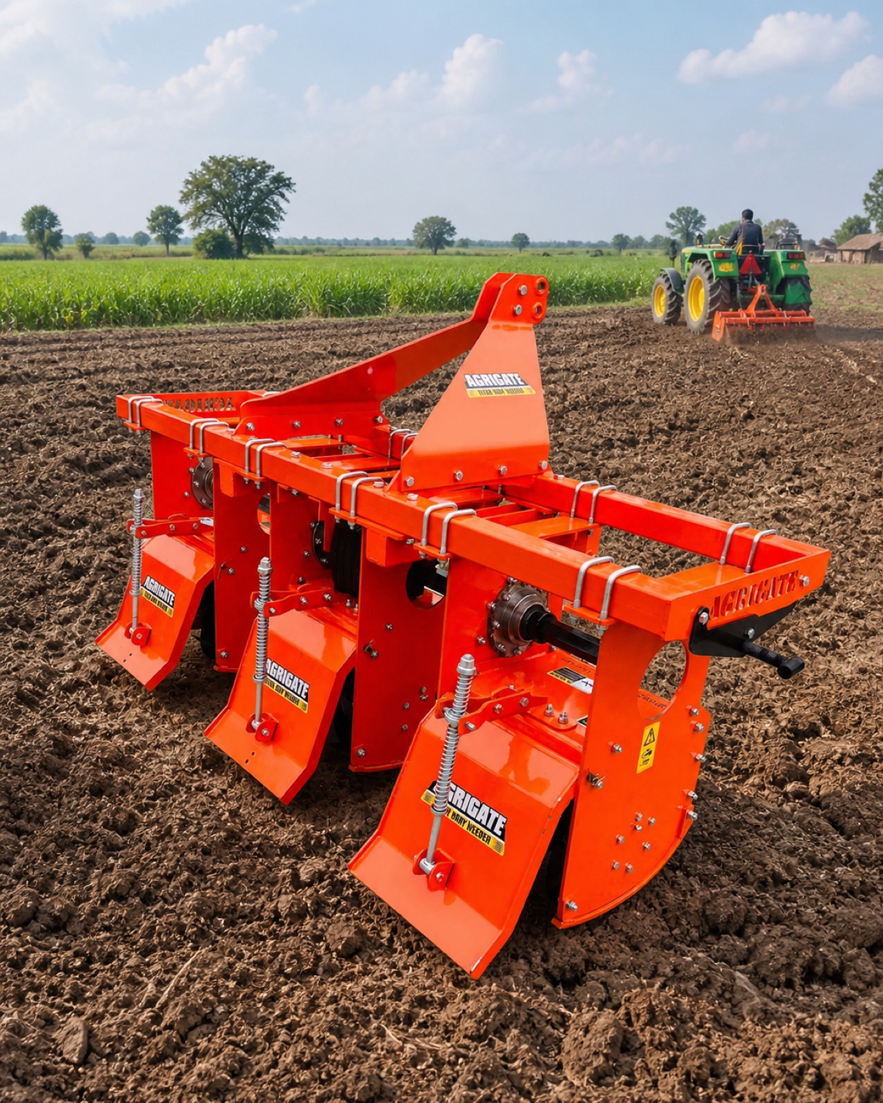AGRIGATTE inter-row weeder angle view